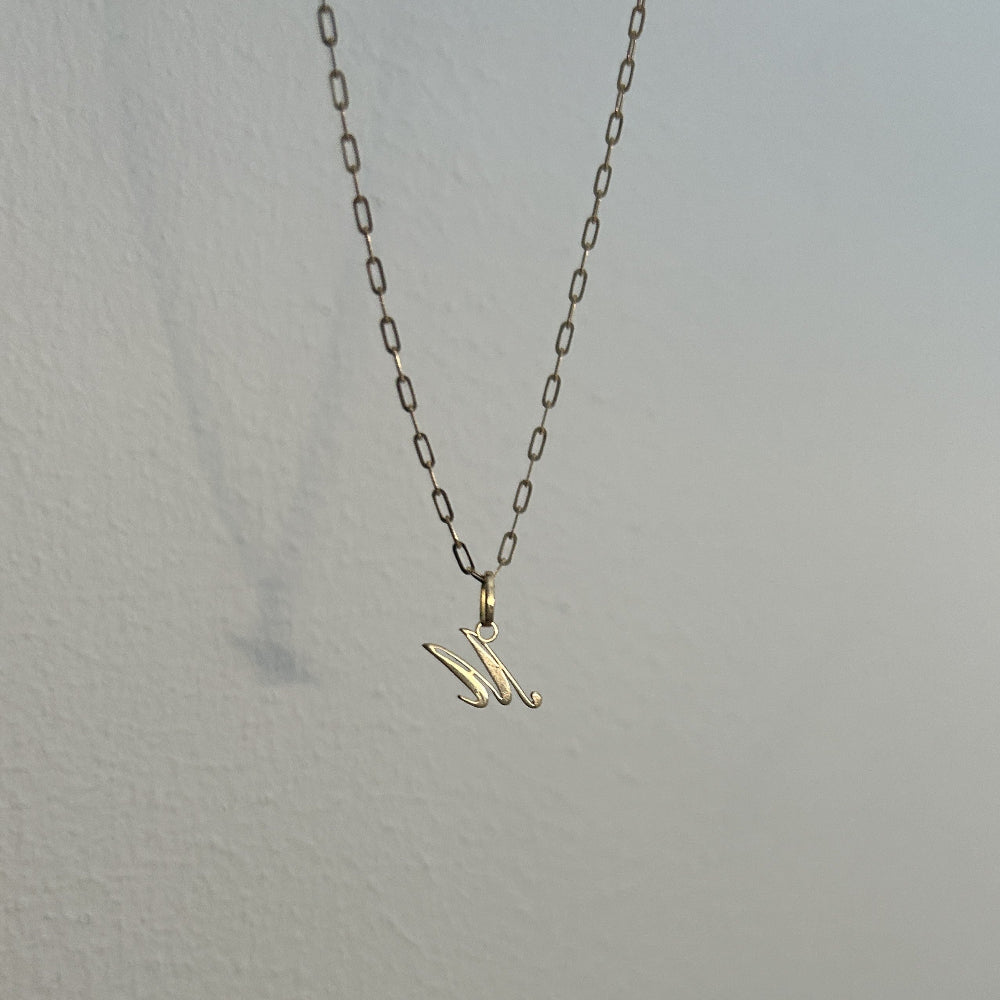 Gold Letter Pendant