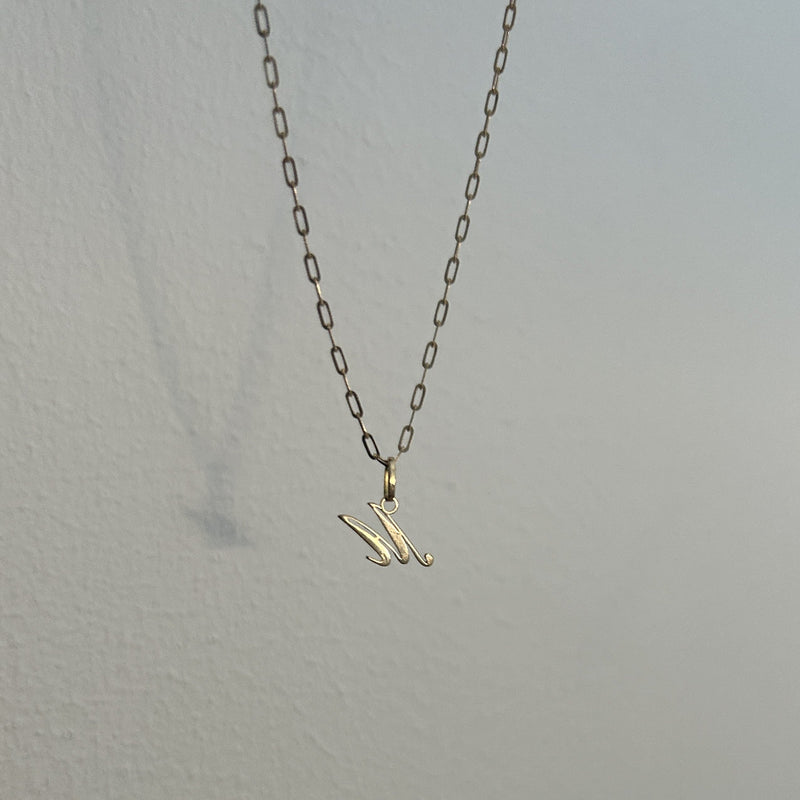 Gold Letter Pendant